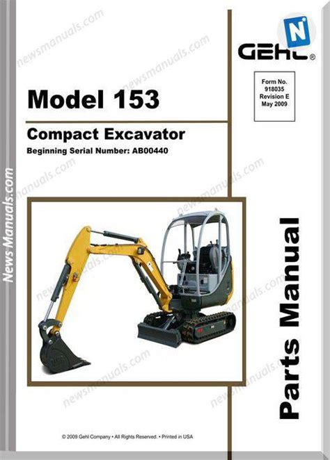 gehl 153 mini excavator specs|gehl 5635 parts diagram.